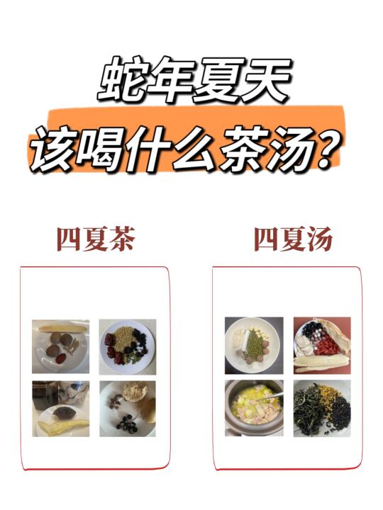 蛇年版“四夏茶+四夏汤”，汇总！