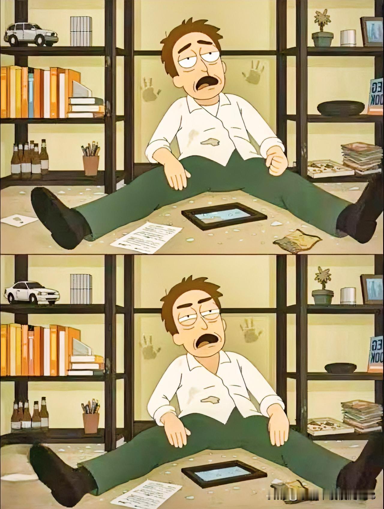 崩溃的瞬间，压力山大
缓解心情 找不同 10处能找到吗[灵光一闪]