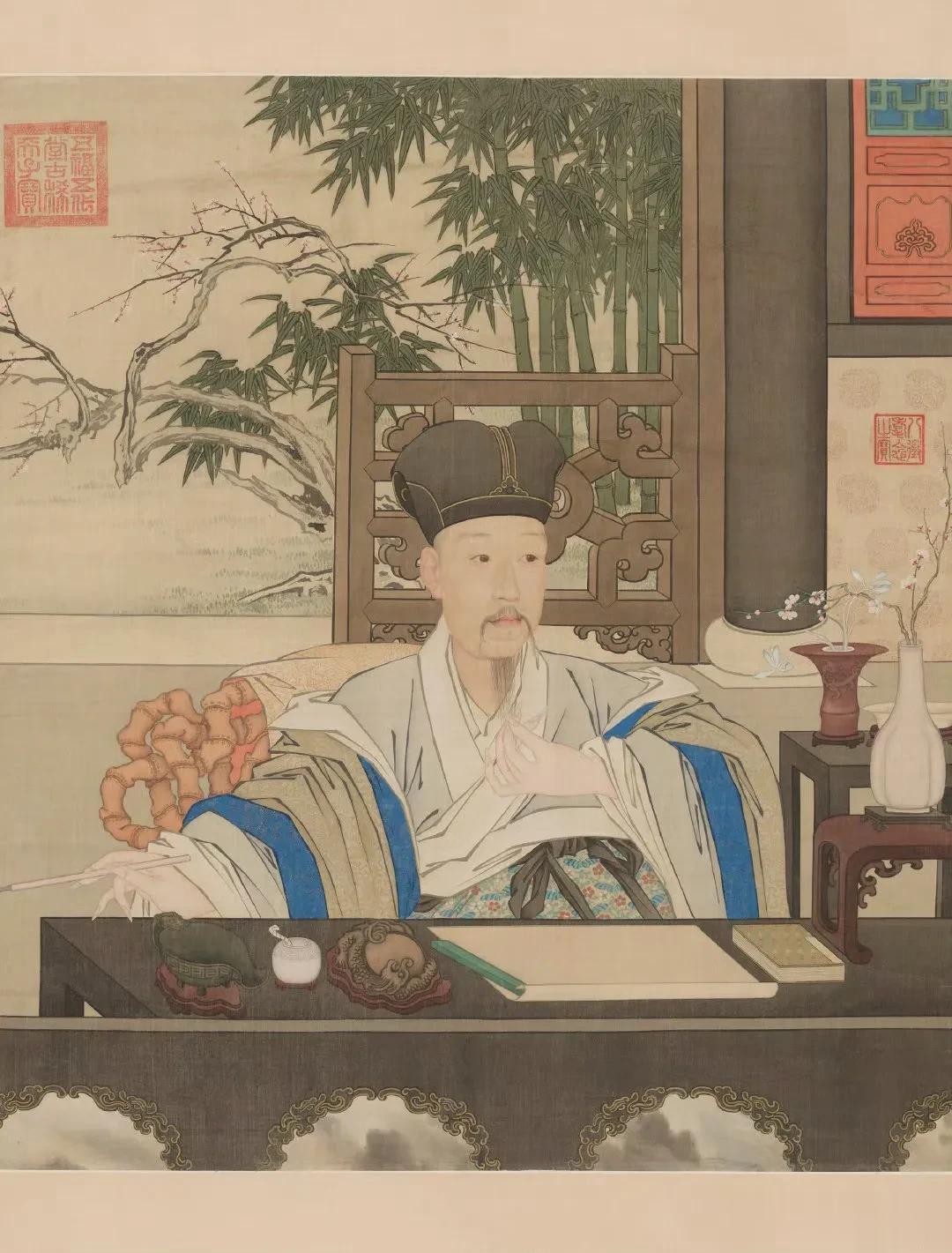 清高宗乾隆帝于乾隆五十五年得玄孙载锡，为庆贺五代同堂，特地御制诗一首：“八旬开袤