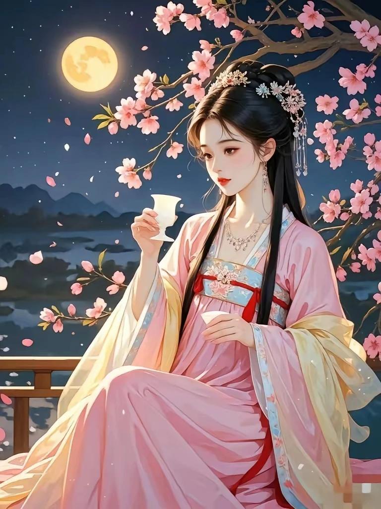 上联：庭前浅醉邀明月，
下联：窗下把盏敬广寒，
好一对工整对联呀！