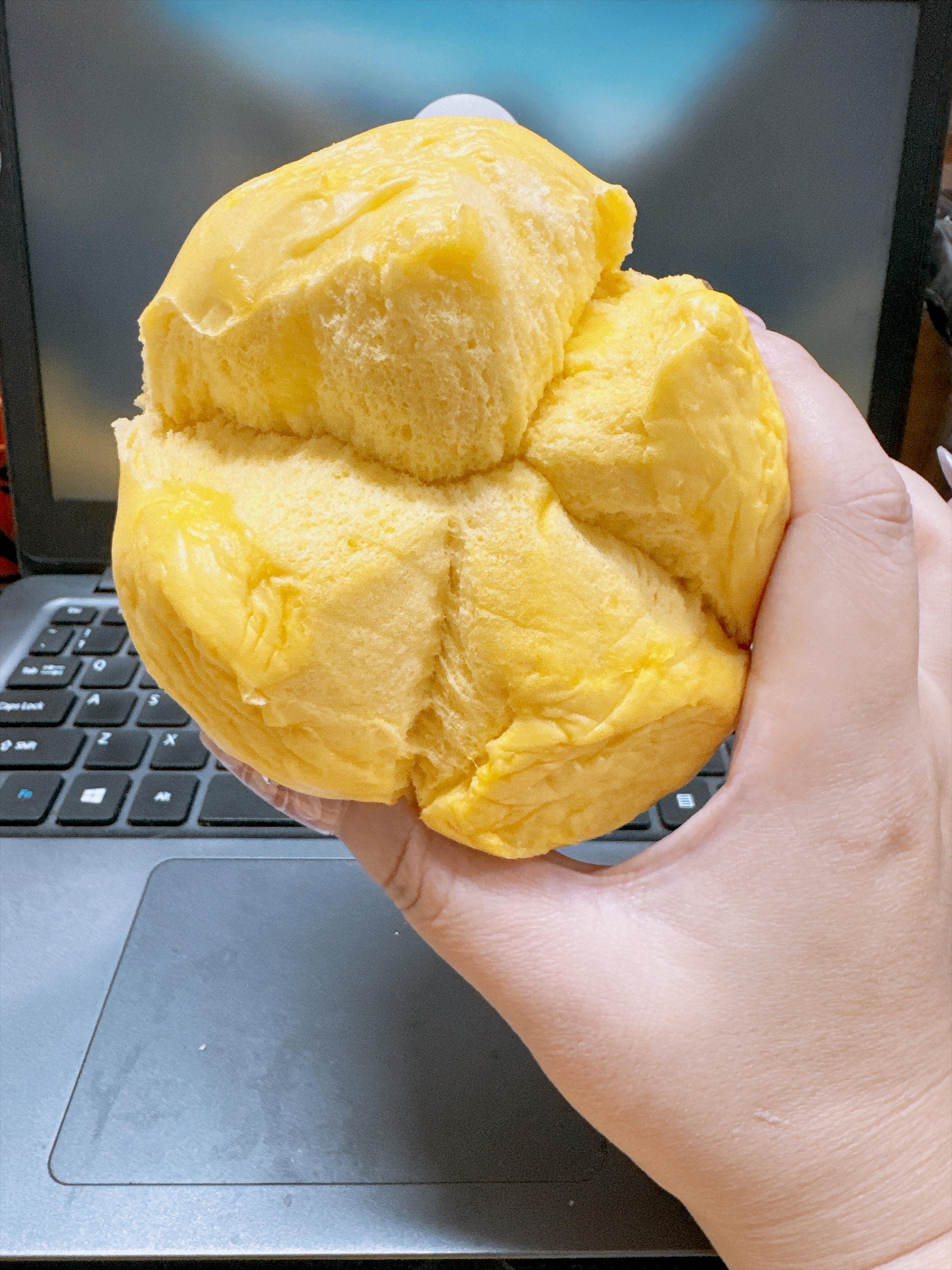 南瓜馒头，噎挺……看吃完这个能撑多久