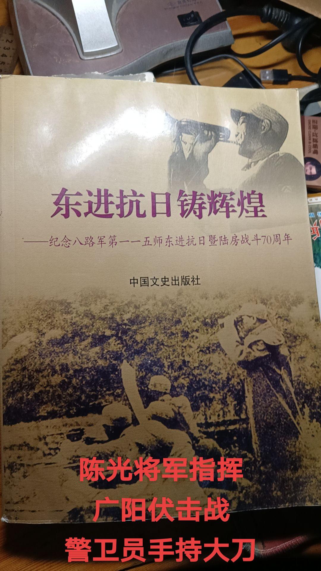 陈光将军指挥广阳伏击战，靠前指挥部队抗日！八路军战士手持大刀，大刀向鬼...