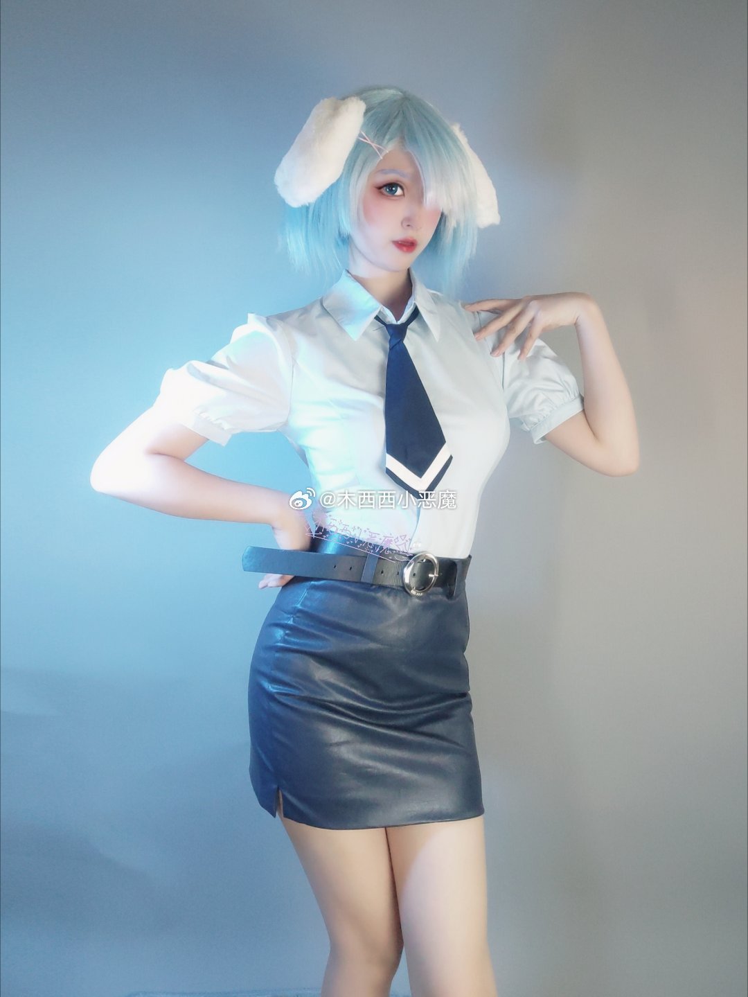 #cosplay[超话]##蕾姆##从零开始的异世界生活# 今天是雷姆狗狗警官～