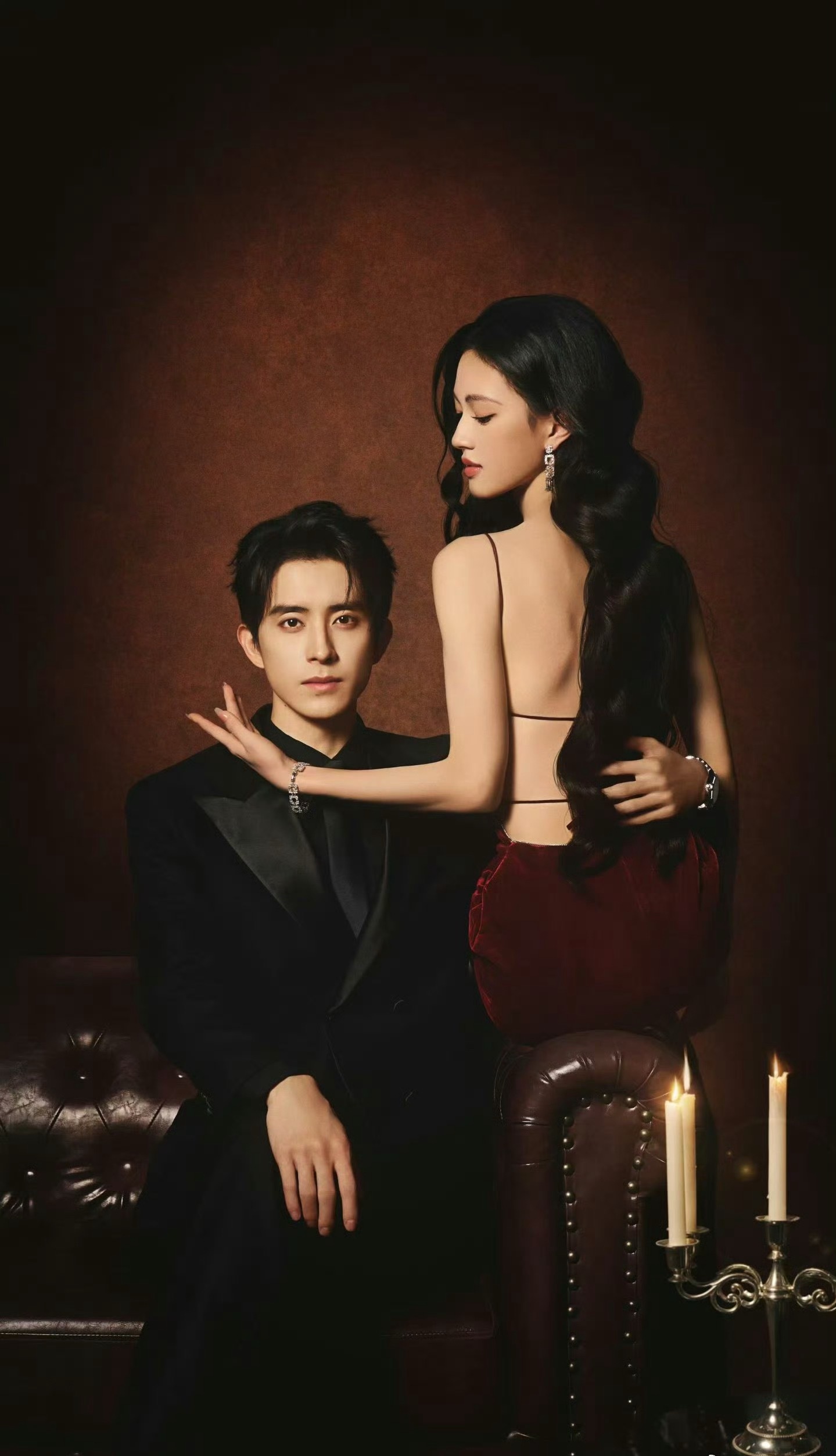 敖瑞鹏、沈羽洁《不二之臣》双人海报 