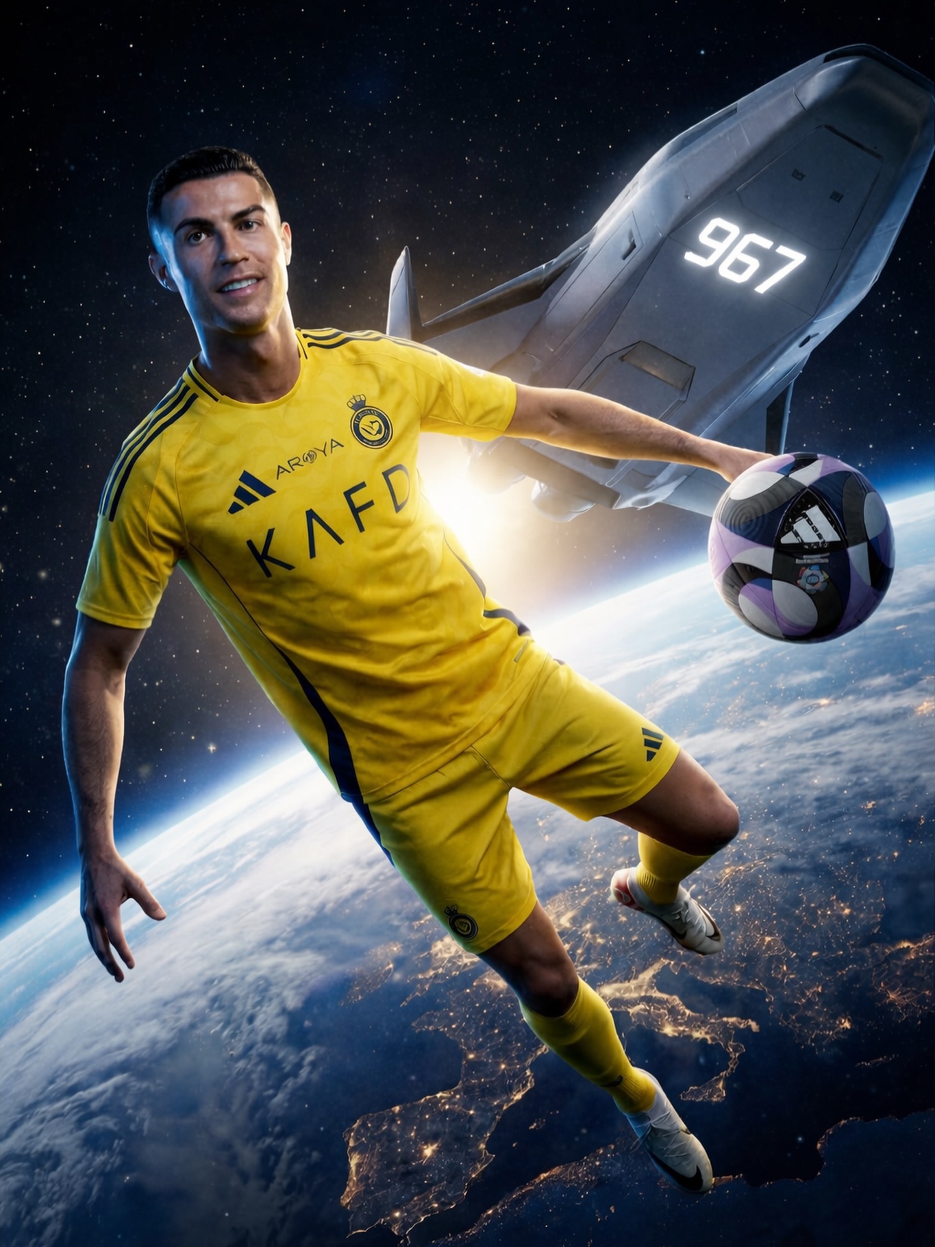 C罗c罗生涯第967球伤愈复出梅开二度，终于等到了比赛 