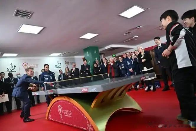 惊爆！马克龙竟和国乒队员“打”起来了！

家人们，今天刷到一则超有意思的消息！法