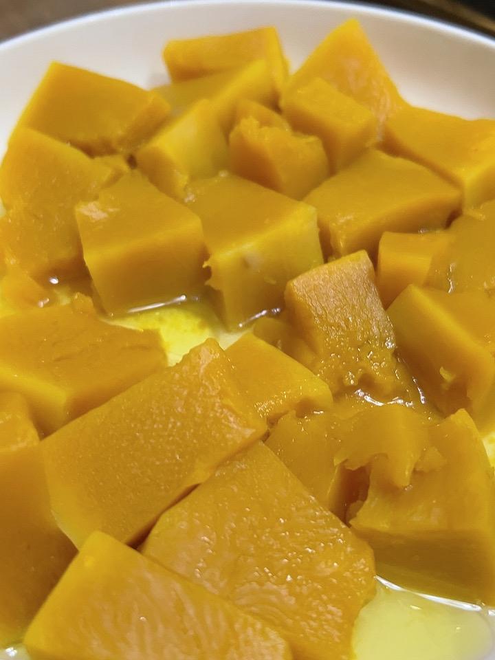 今天早餐吃蒸南瓜，暖糯香甜，入口即化，太好吃了