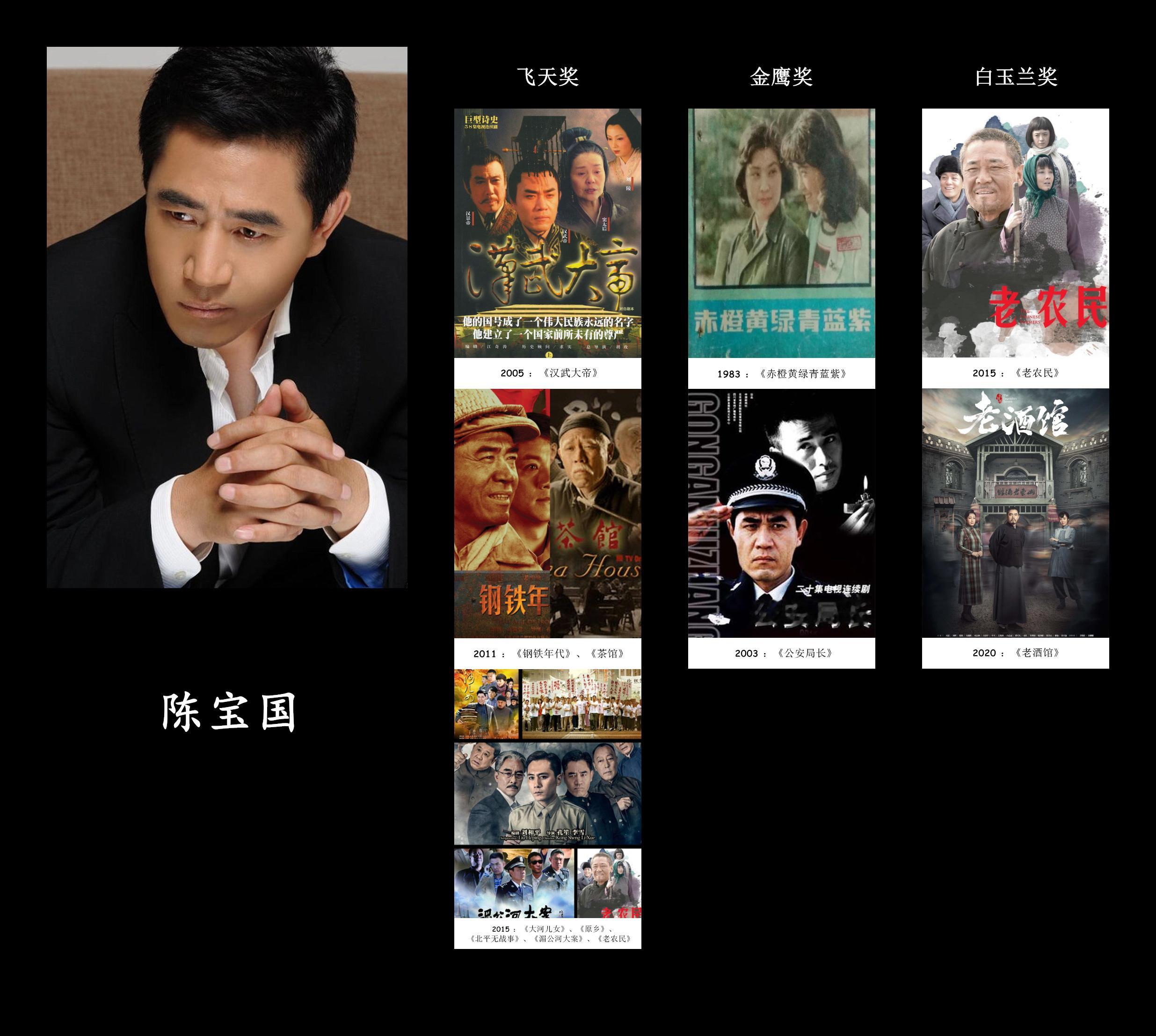 【专题】  — —  内地电视剧三大奖大满贯演员陈宝国 (2015 、2020)