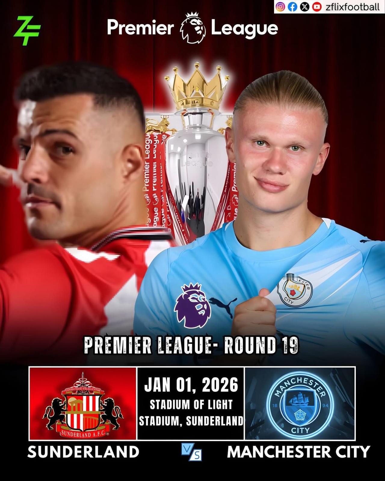 追赶阿森纳，曼城会不会马失前蹄呢？新年第一天，曼城客场对阵桑德兰。黑猫如果拿出对