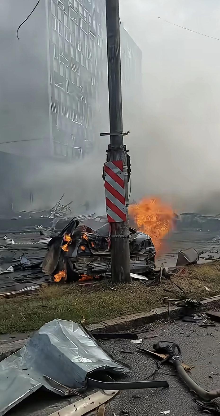 断壁残垣。这个视频可能是在乌克兰，也可能是在伊朗，但如果是在以色列拍摄的，我就觉