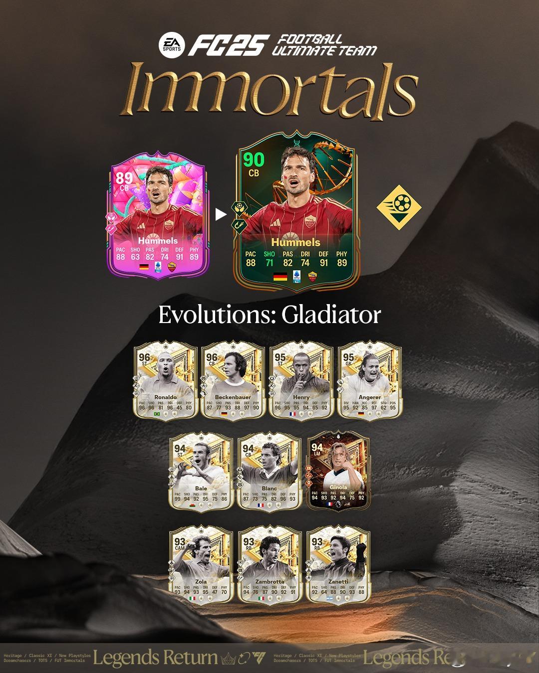 免费进化：角斗士 现已上线。FC25 ​​​