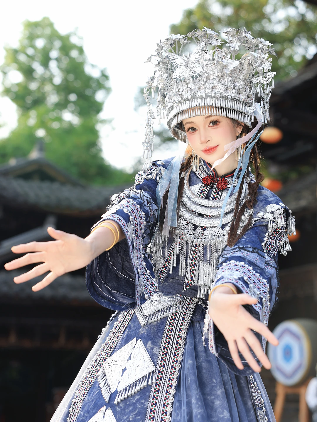 芙蓉镇旅拍✨做一次瀑布边的苗族小镇姑娘