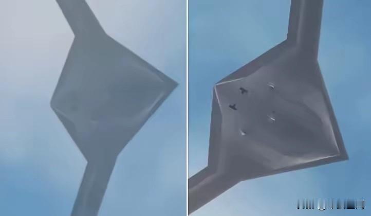 大型无人轰炸机终于曝光，比美国B-2还要大。
这架无人隐身轰炸机，不是什么马兰无