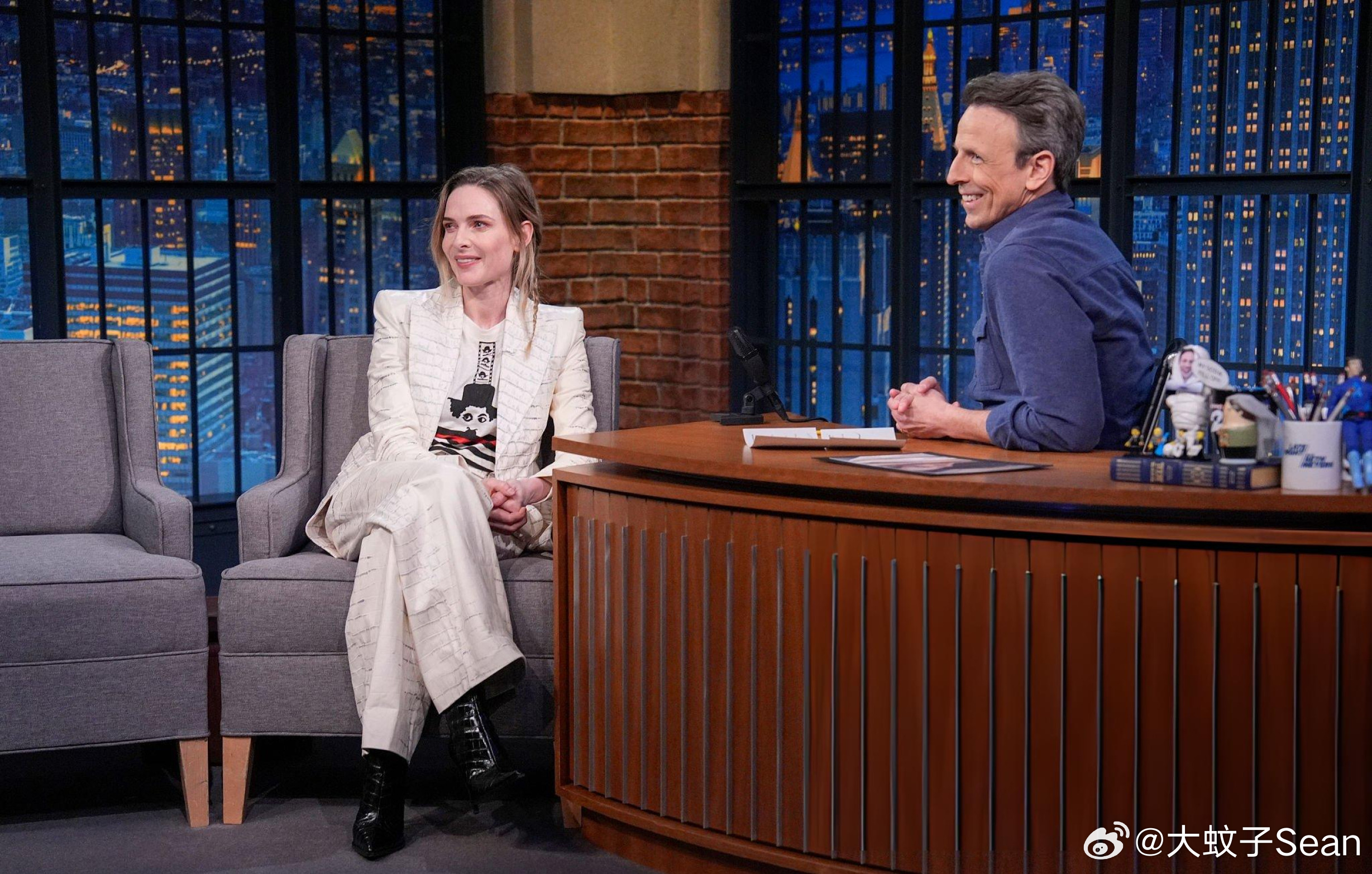 Rebecca Ferguson丽贝卡弗格森在纽约做客《Late Night W