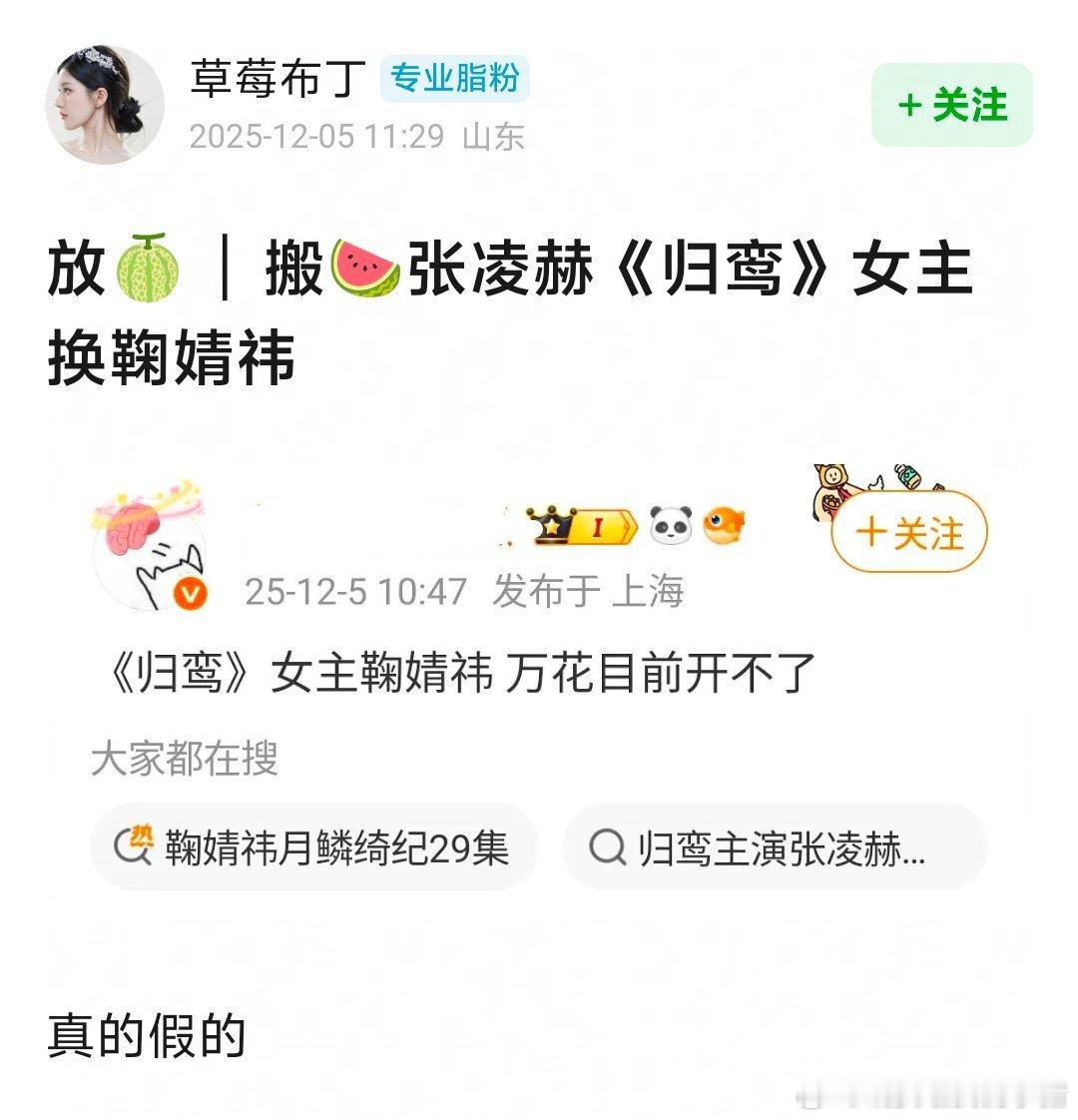 归鸾原定女主林允现在要换成鞠婧祎了