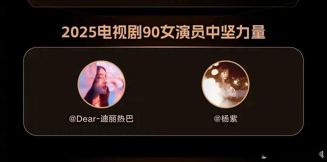 新浪娱乐评选出的2025内娱中坚力量演员🈶90🌸：迪丽热巴、杨紫90🥜：成