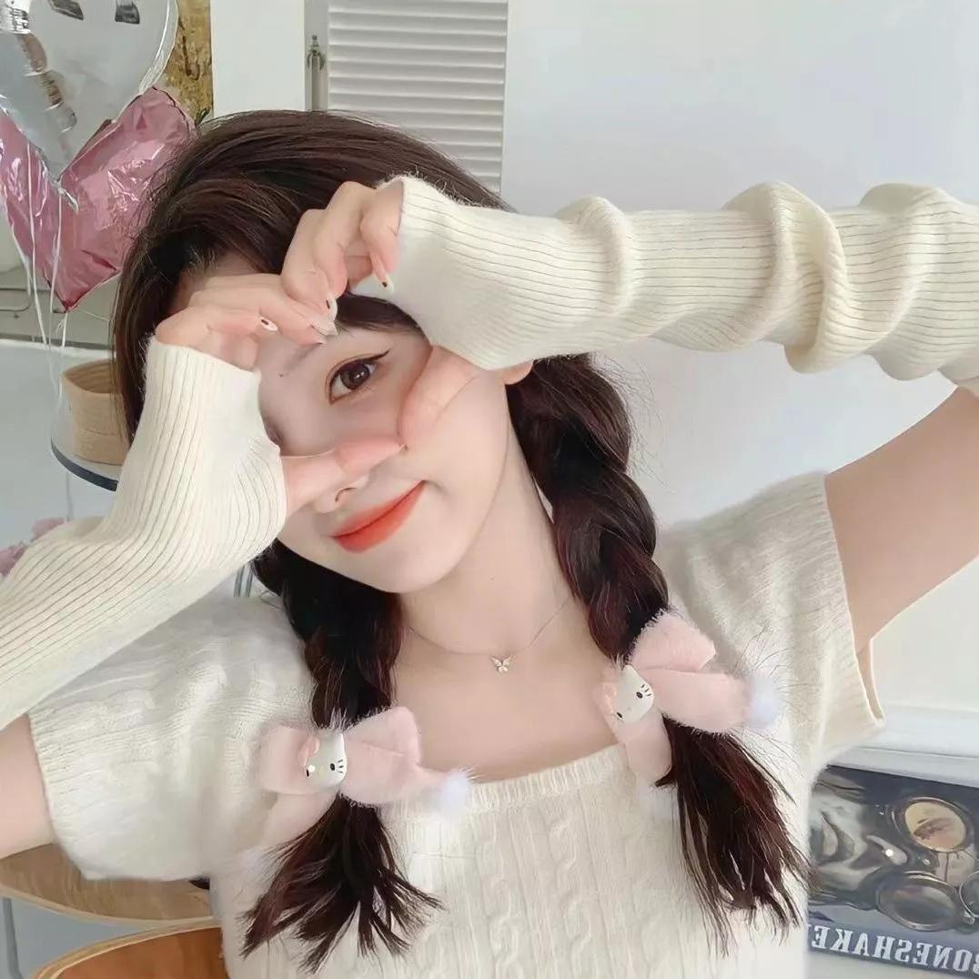 甜美的猫耳发夹，少女心满满！温柔甜美系发夹 少女心拉满发夹 少女心发夹 少女风发
