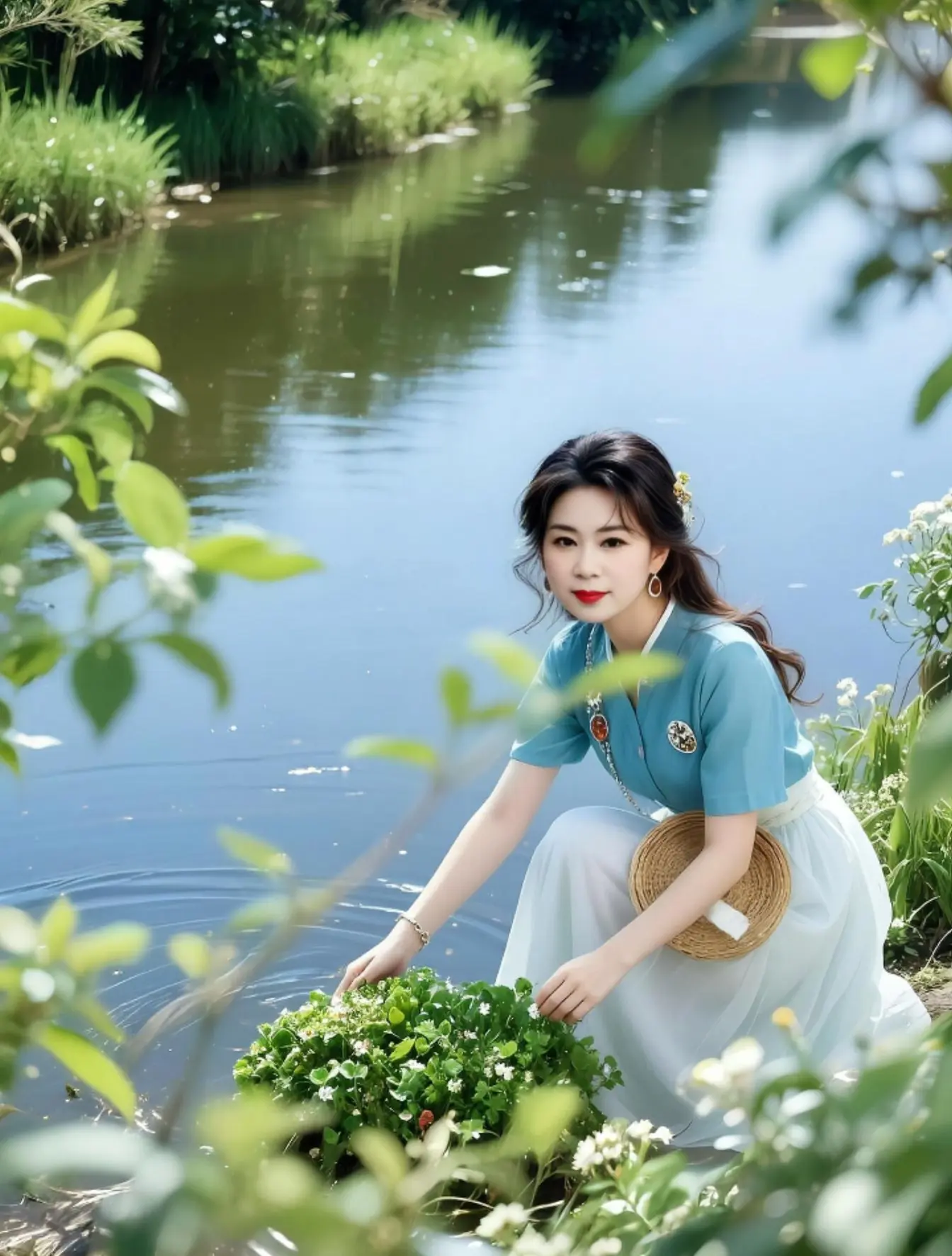 AI古风采茶写真 随变ai随便玩