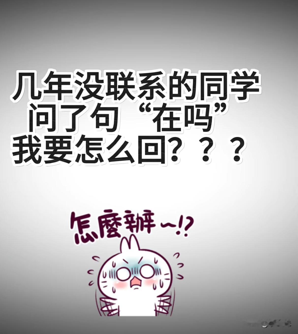 我一般就当没看见你们呢？