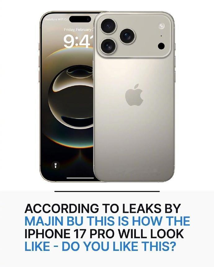 iPhone 17 Pro渲染图曝光了，这个摄像头设计是不是很眼熟？一时分不清谁