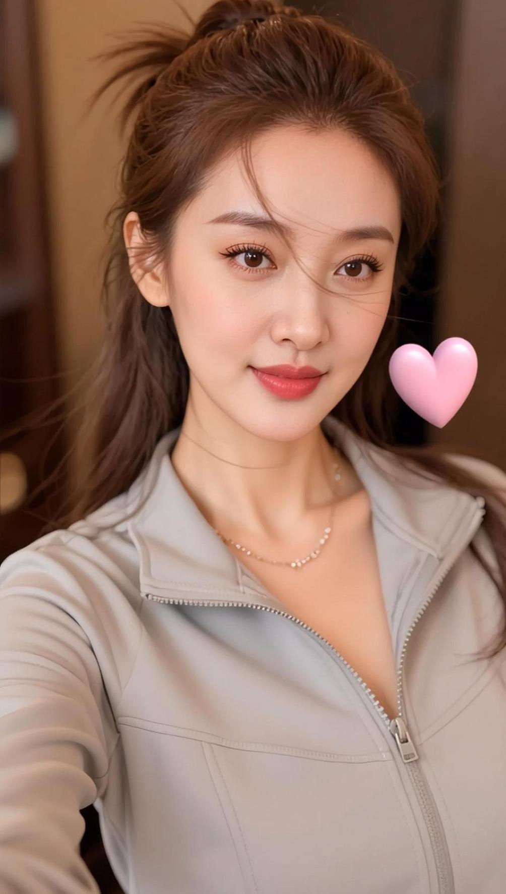 AI休闲自拍 AI扩图  抖音ai创作 颜值在线 甜美少女