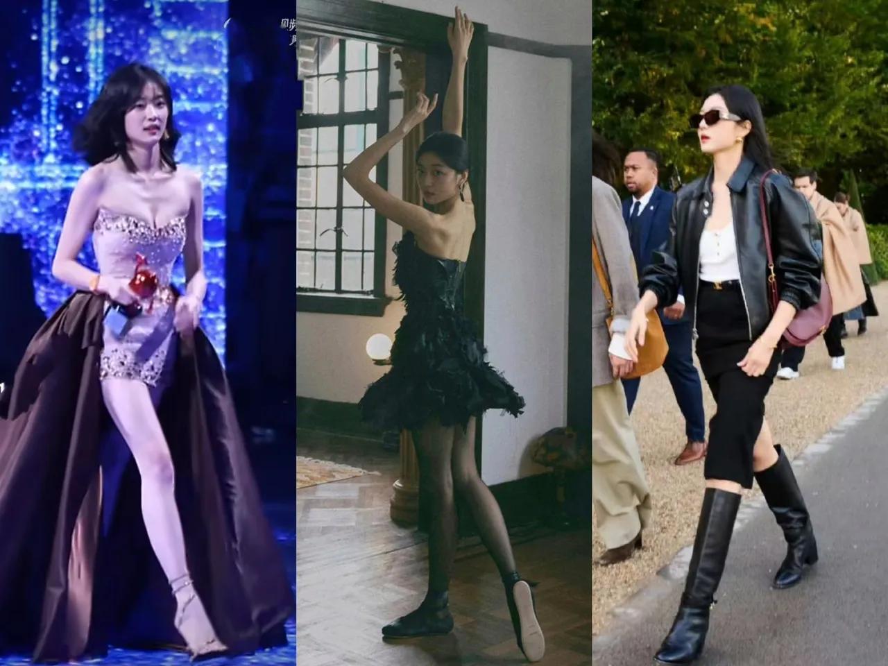 孙千这腿长，真是让人又羡慕又替她发愁。
 
官方172的身高，往那一站愣是穿出1