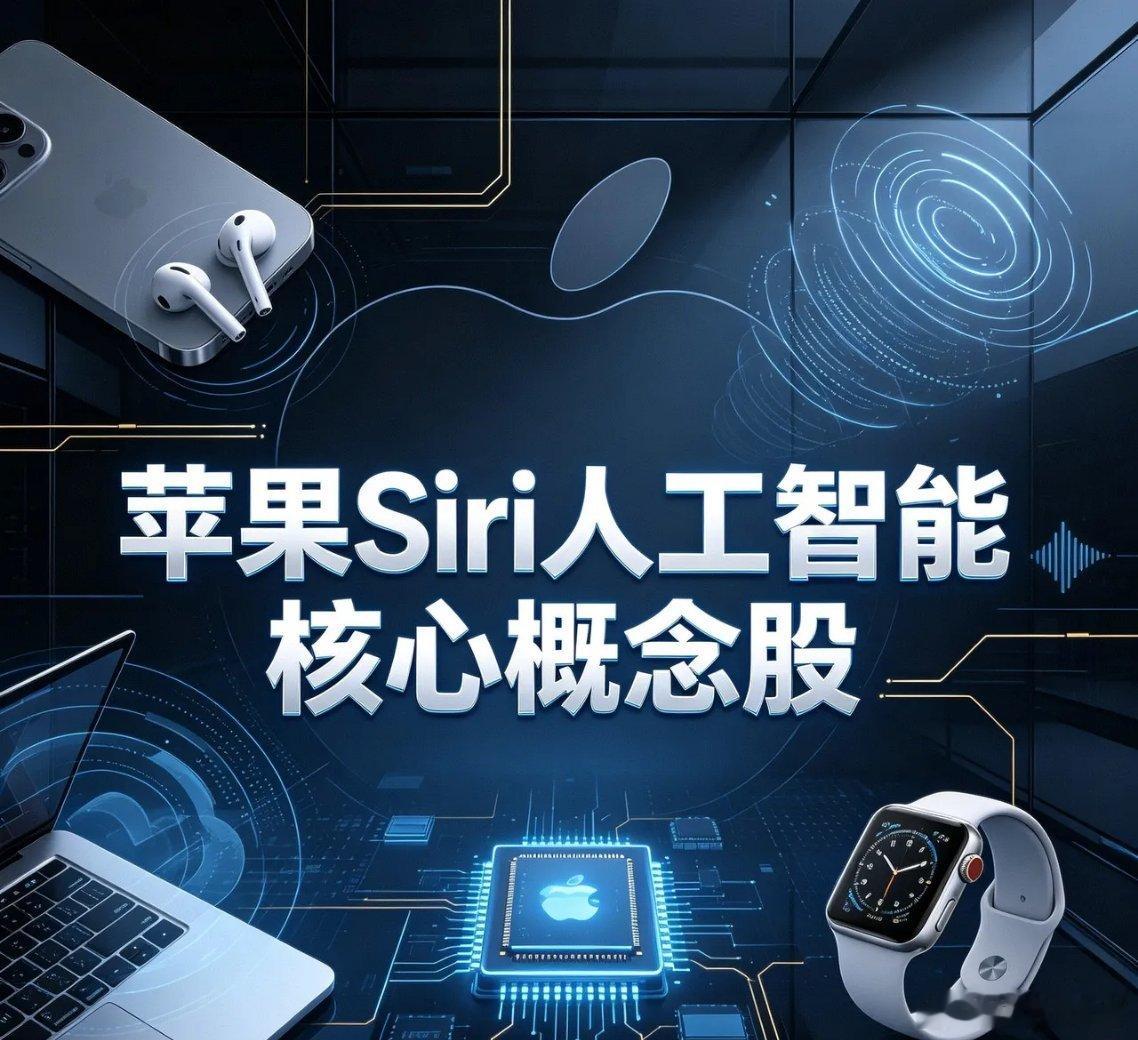 苹果Siri人工智能核心概念股1. 歌尔股份（002241）苹果iPhone A