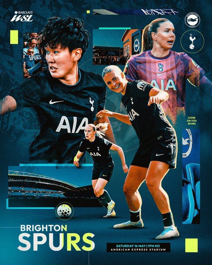 MATCHDAY 🙌 女队赛季收官战！🆚 布莱顿女足🏟️ Amex Sta