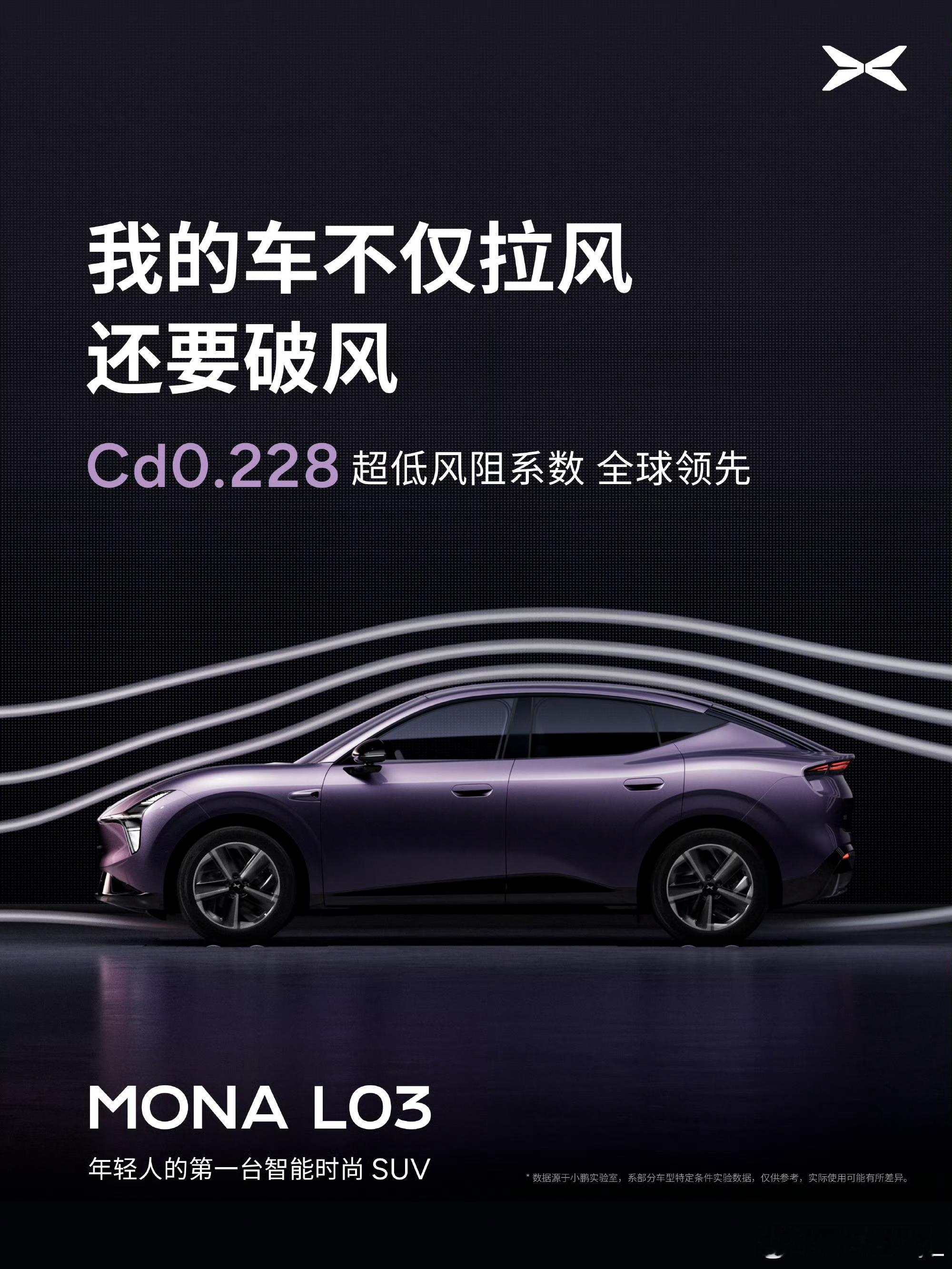 SUV的风阻能做得这么优秀小鹏MONAL03风阻全球领先小鹏MONAL03对标3
