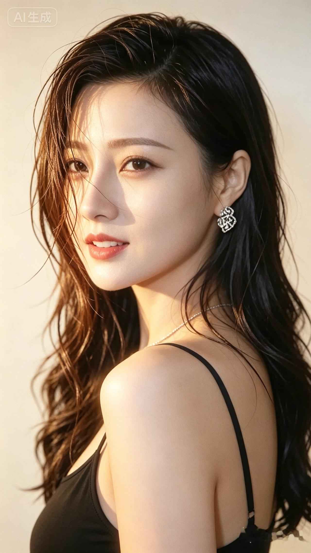 温柔甜美的少女，散发着自然的光彩！