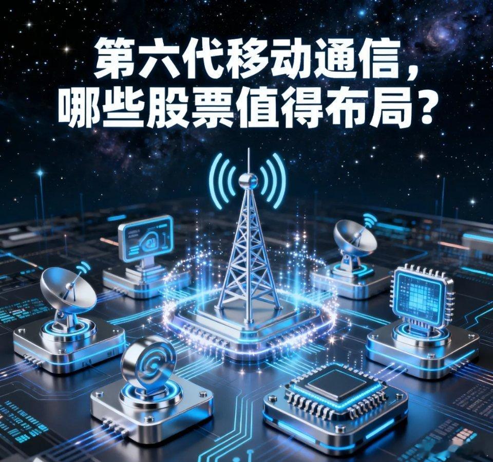 第六代移动通信（6G），值得关注的6支股票，具体分析如下：1. 中兴通讯：全球领
