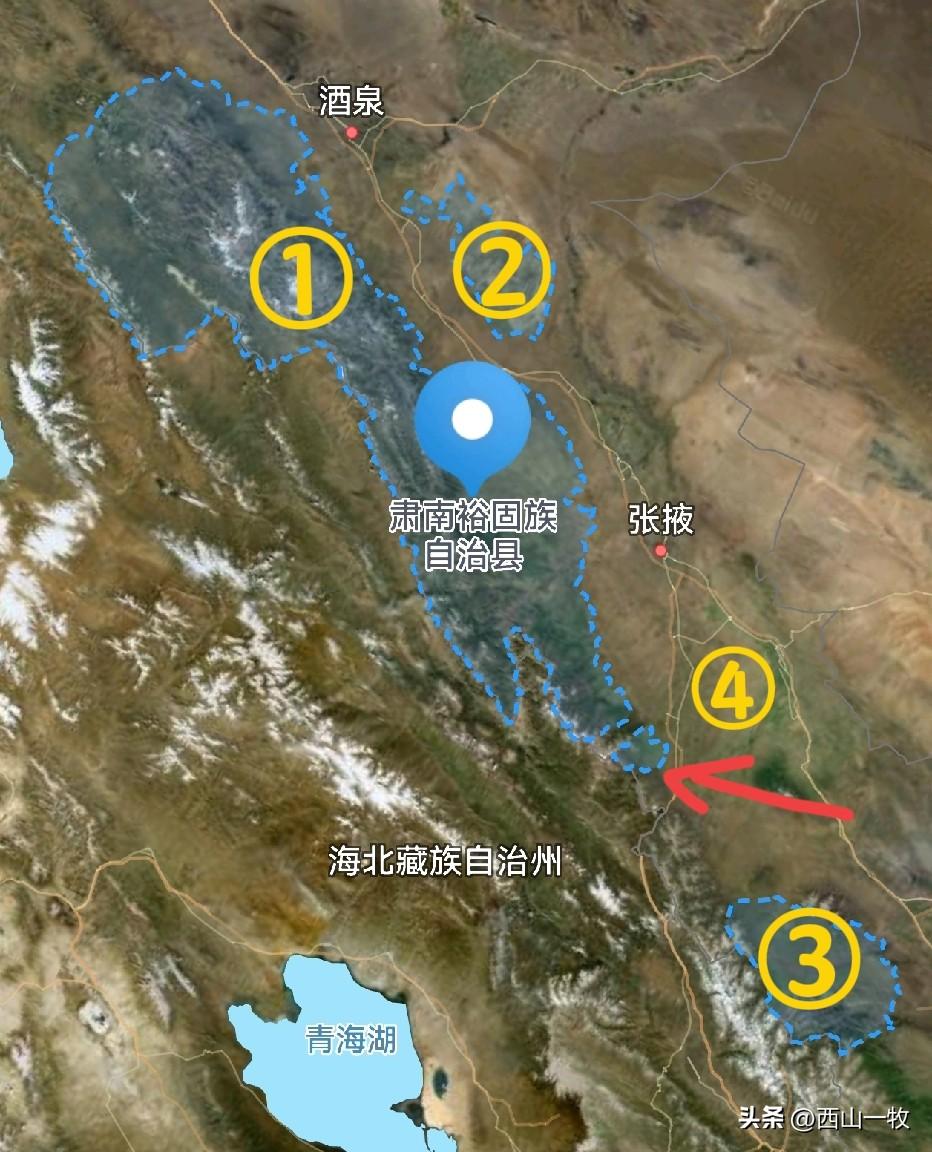 一个县，却分成了四块，一个主体加三块飞地，而且飞地面积不小，最小的那块，方圆也有