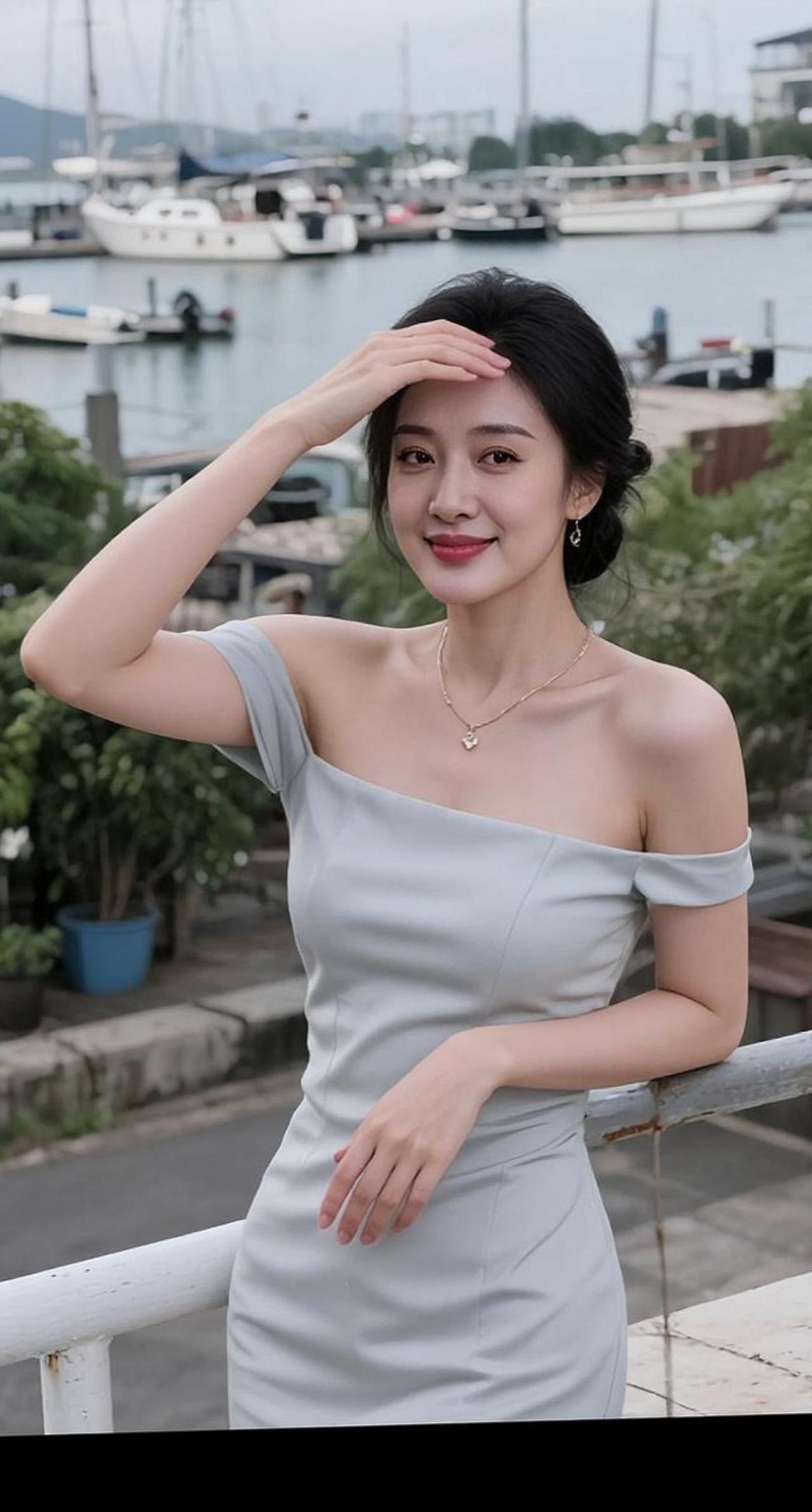 AI露肩生活照 随变ai随便玩 身材你品你细细的品 目不转睛看着你 对视8秒爱上