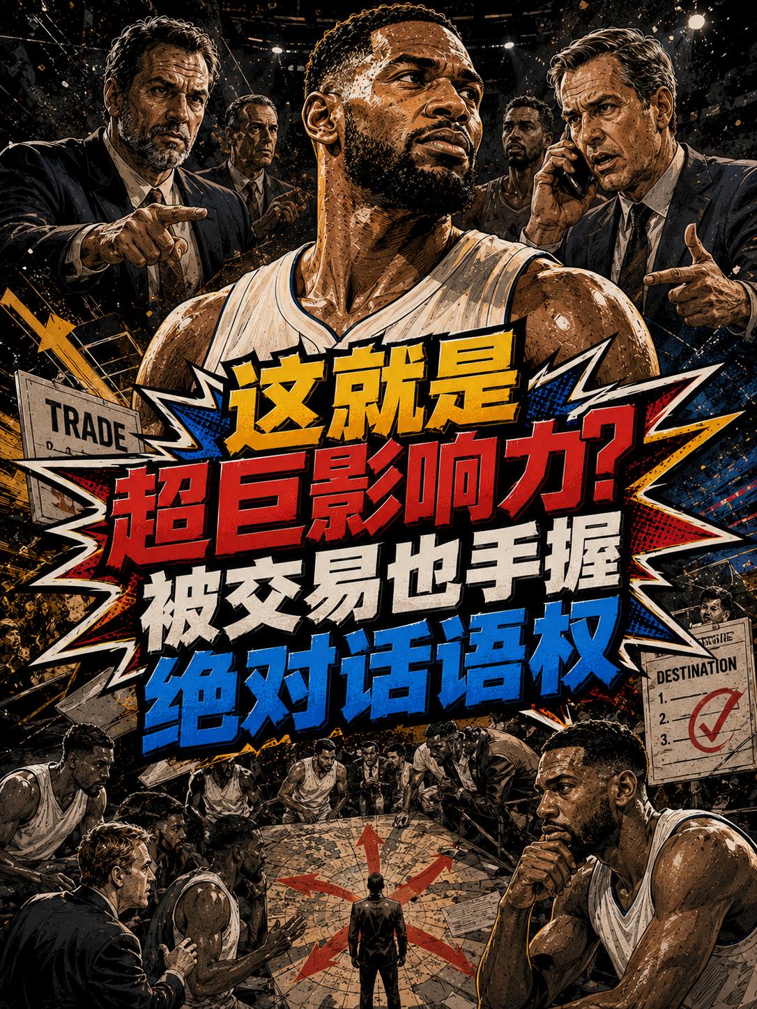 难道这就是NBA超巨的影响力？即便被交易，也在这波交易中拥有着极大的话语权。这也