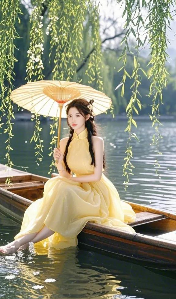 相思湖畔

碧波轻漾映晚霞，
小舟独泊思无涯。
纤手轻拨水中影，
蹙眉遥望那人家