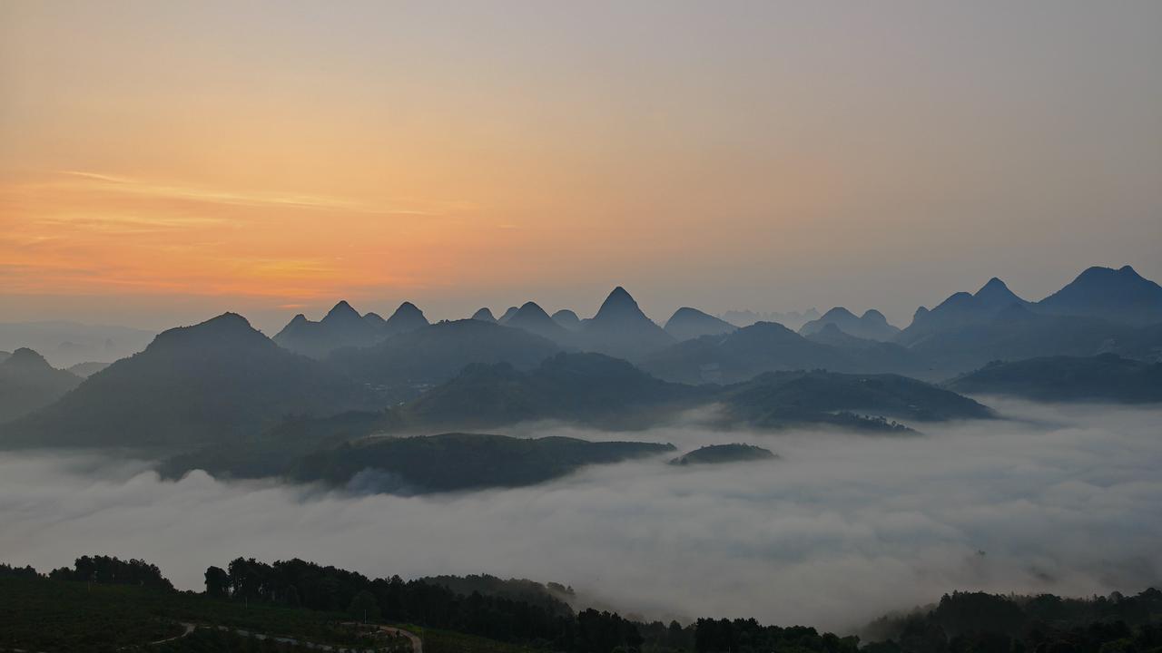 云雾缭绕的山川美景你见过吗?大美阳朔：春日云海掠影