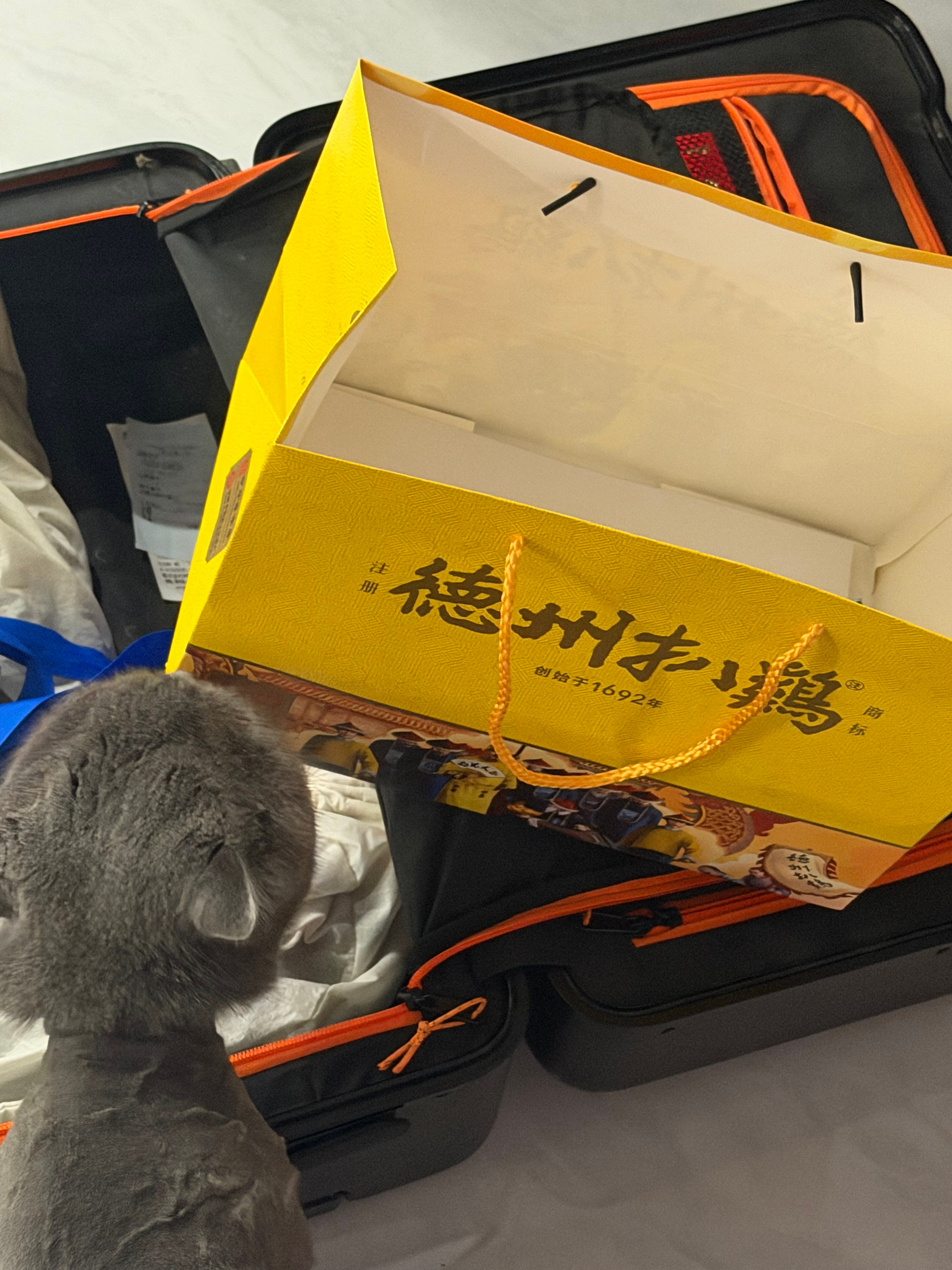 谢谢老公给我带的德州扒鸡已收到莫辜负 孩子很喜欢 