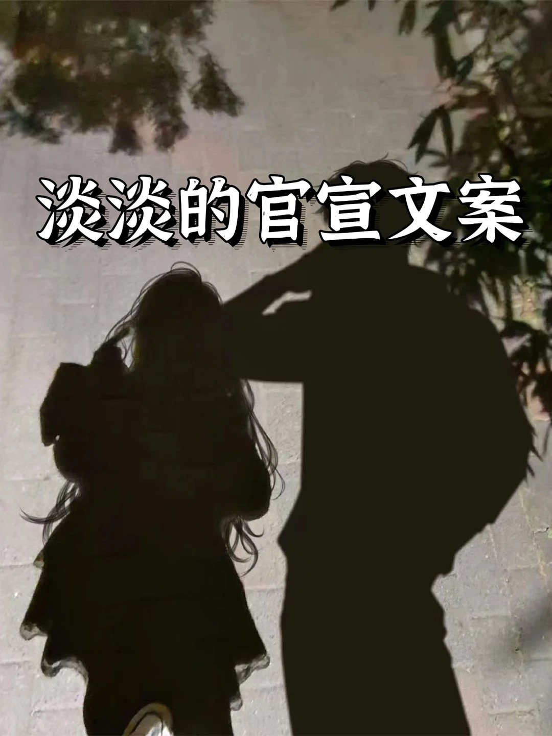 淡淡的官宣文案