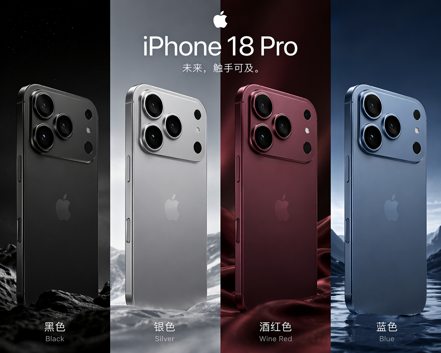 iPhone18Pro蓝色曝光iPhone18 Pro的新配色来了～尤其是复刻经