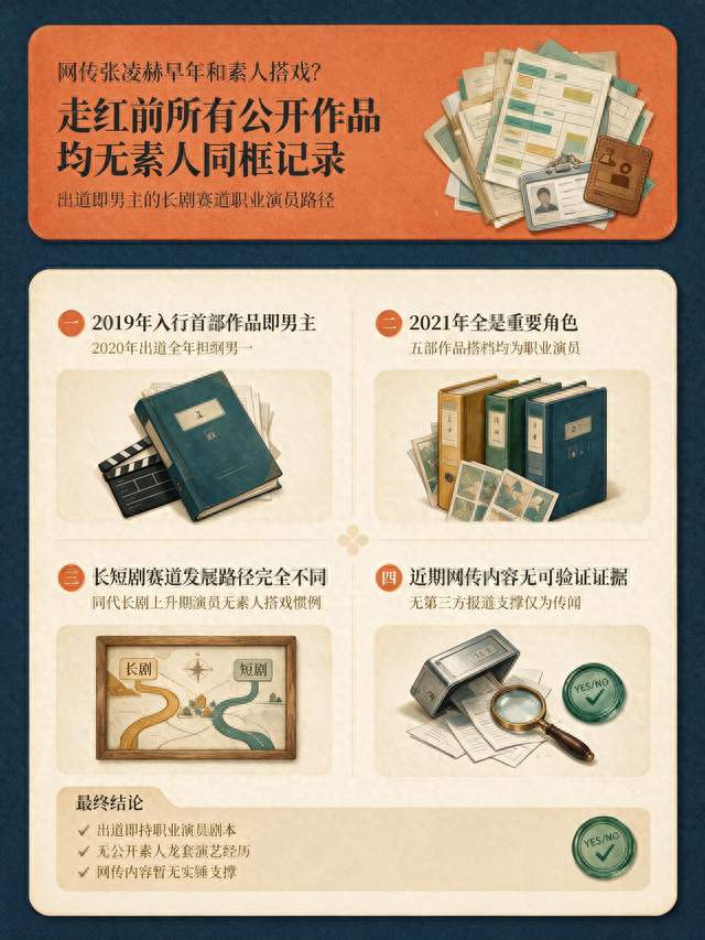 张凌赫出道即男主，为何被传与素人搭戏？