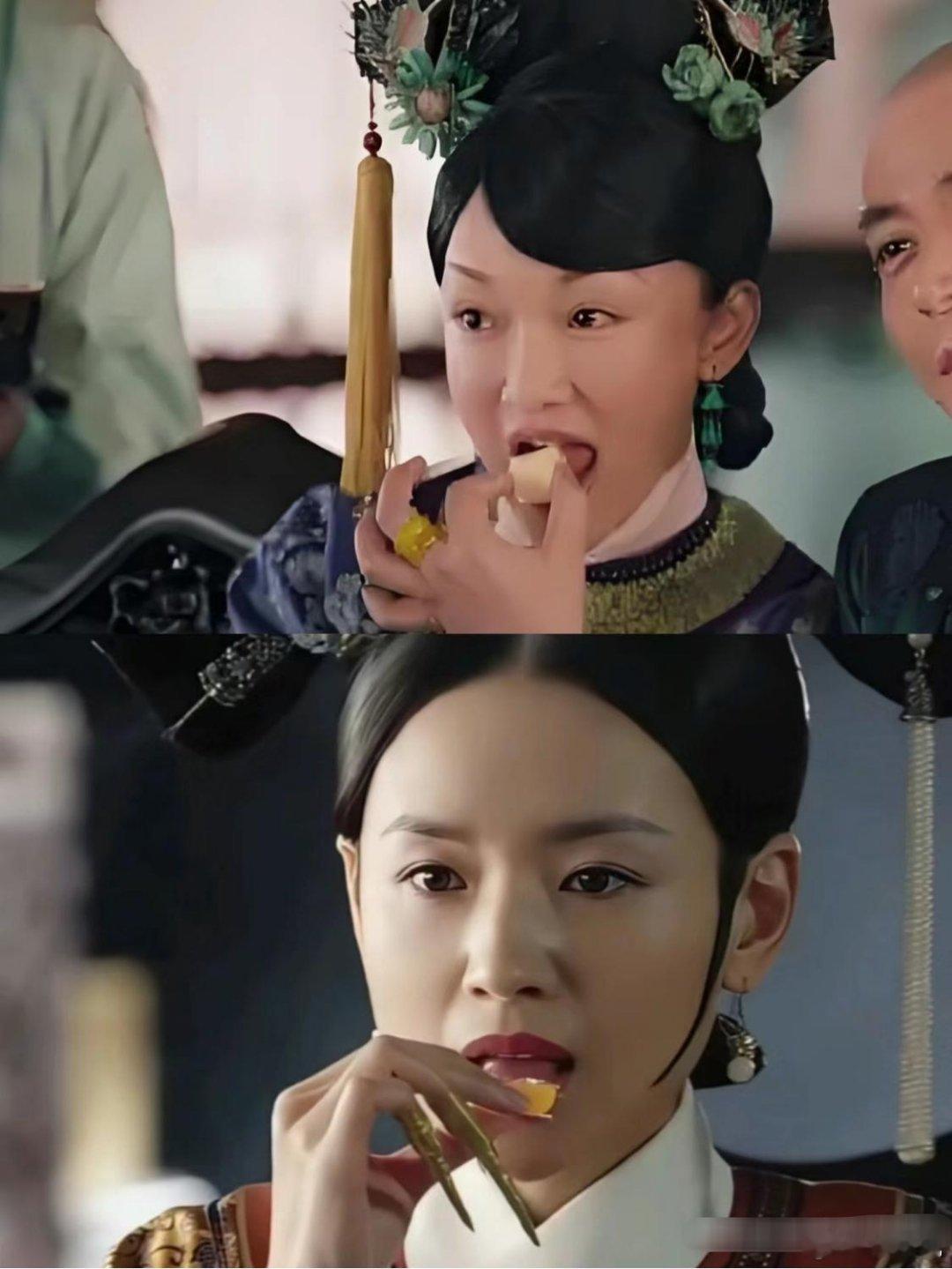 救命！这是可以对比的吗琅華真的好端庄，温文尔雅，大家闺秀的样子～而大如吃的时候，