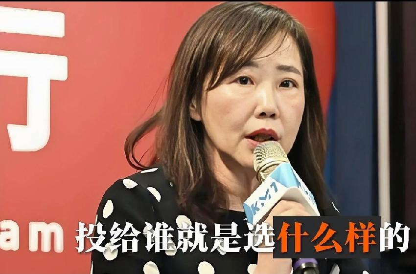 辞去国民党文传会主委的尹乃菁在《少康战情室》节目中，罕见放出狠话，说出了台湾当下