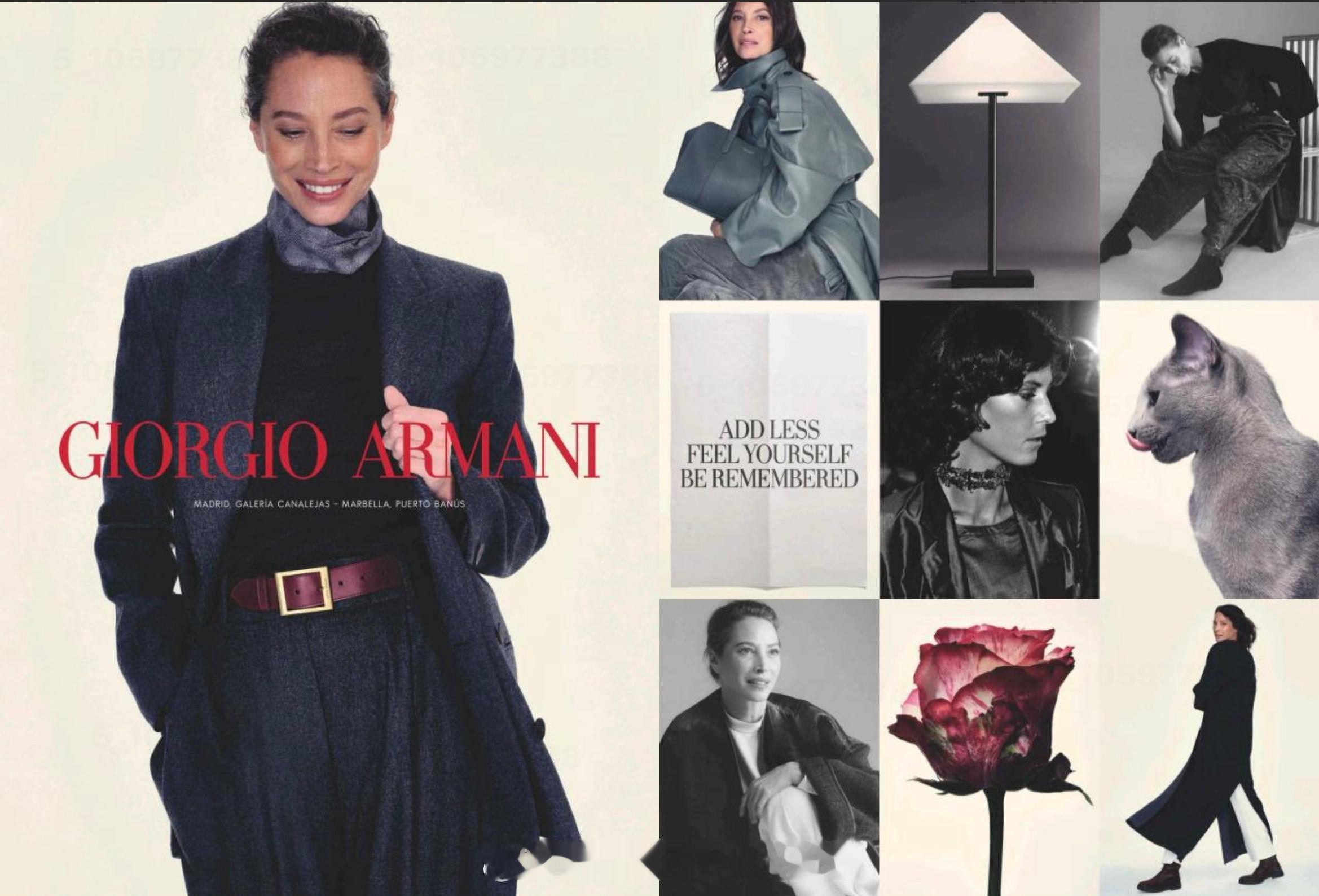 Giorgio Armani2026秋冬广告来了大牌广告 超模：Christy 