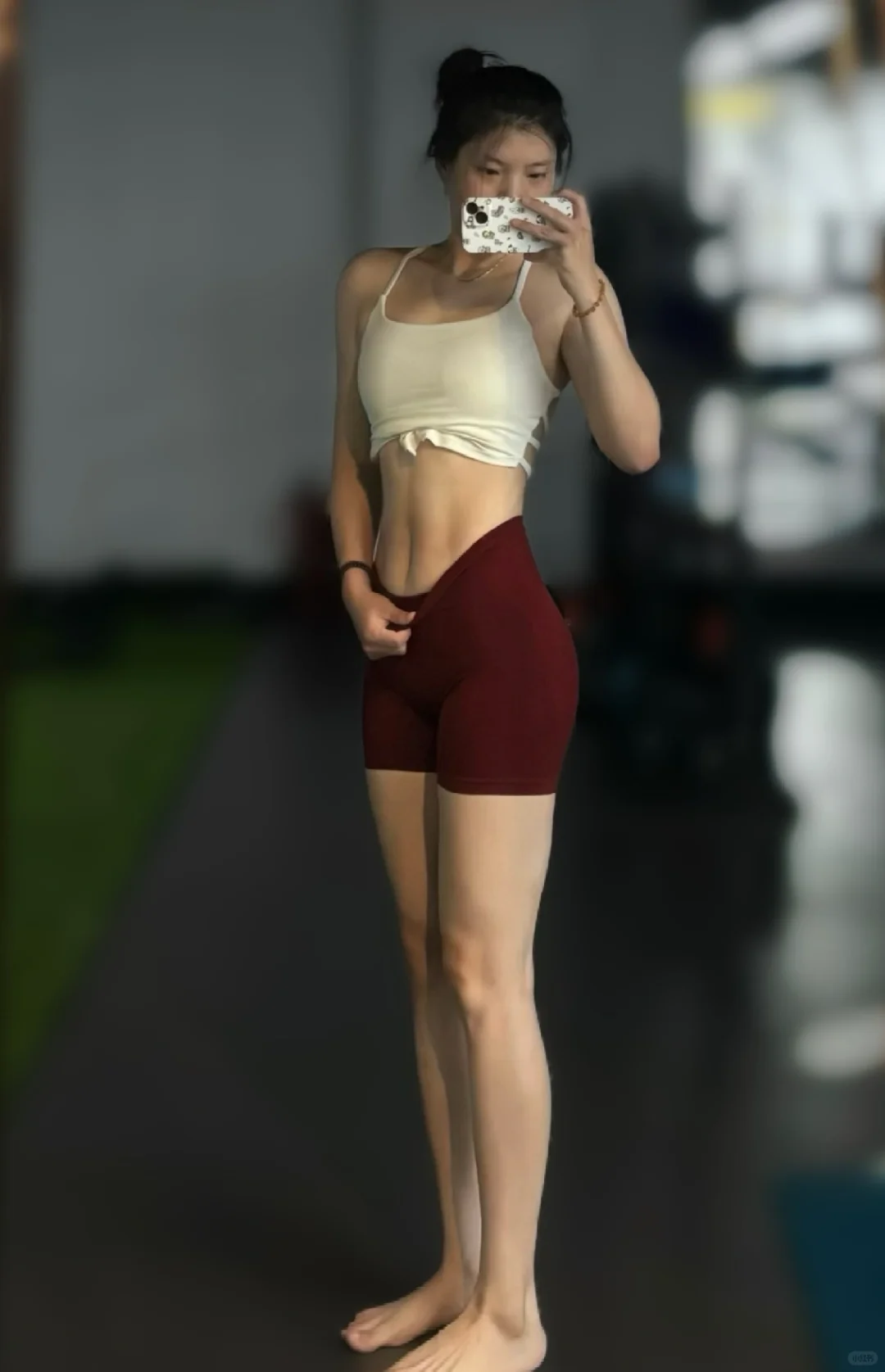 168cm55kg健身女孩