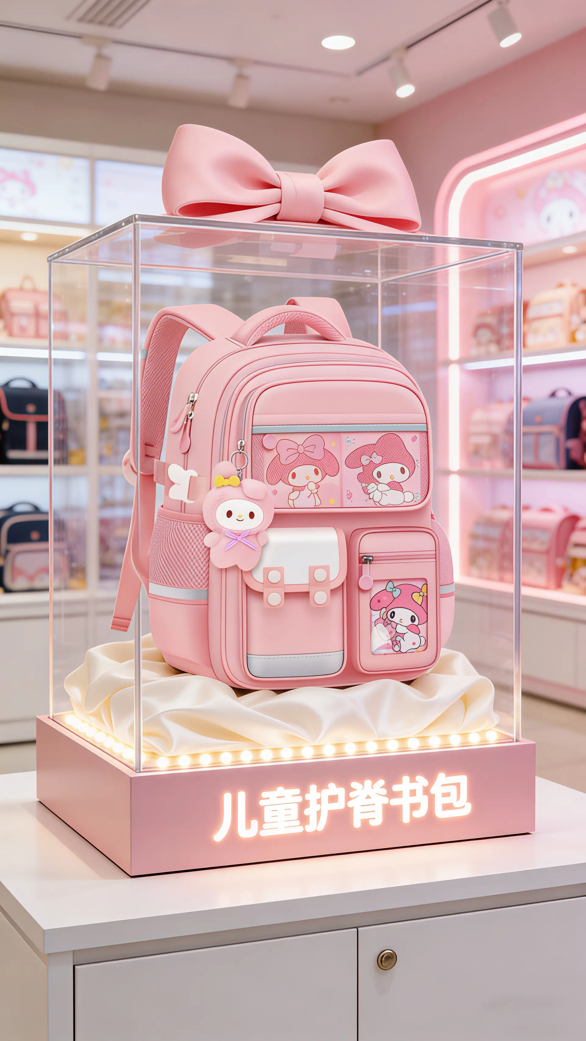 新款小学生书包来啦～容量大还轻便减负~上学背超合适