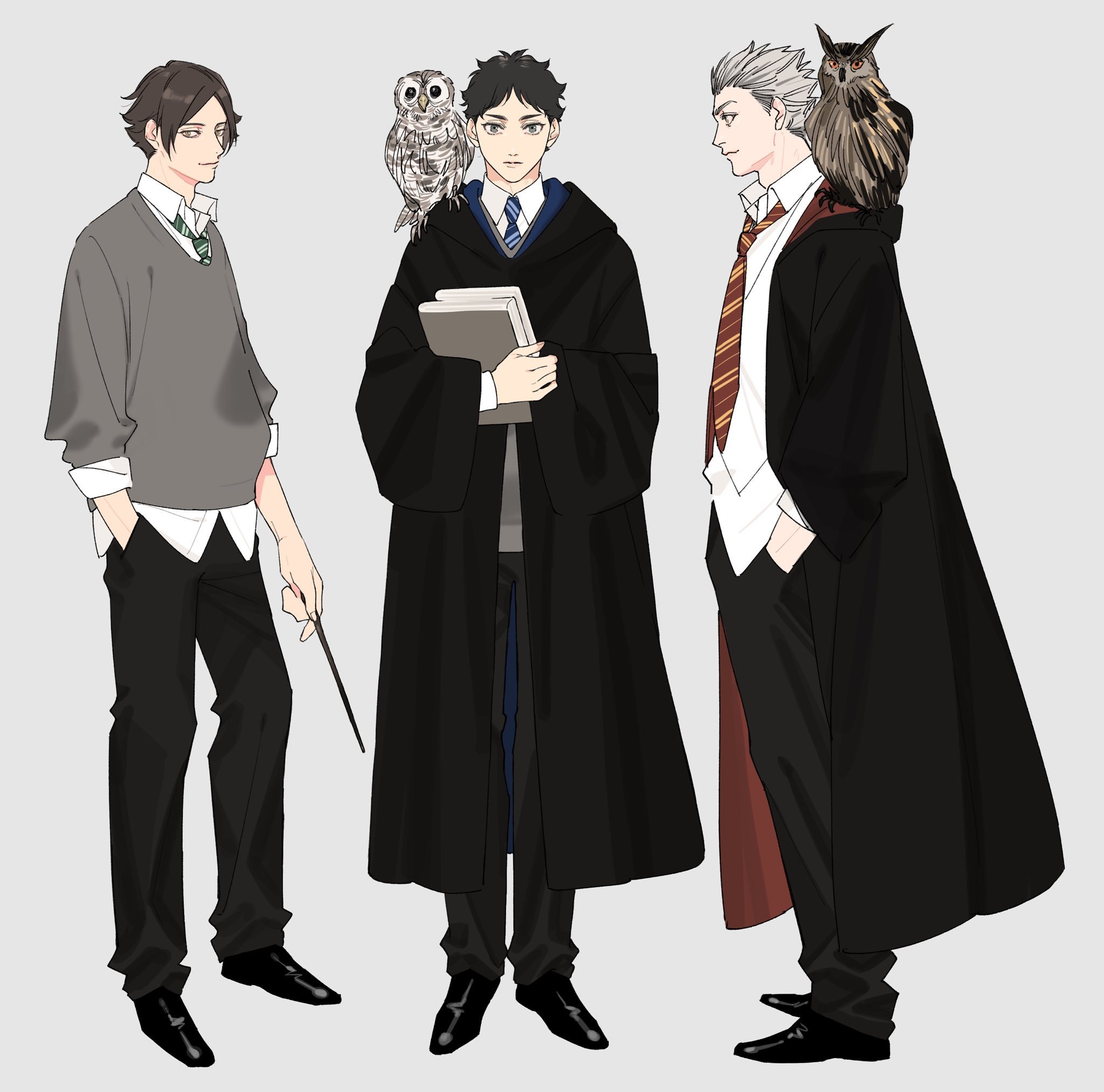 排球少年  魔法学校！！绘:moon_kawaii 