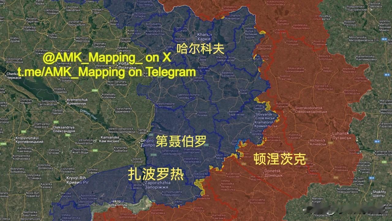 2025年10月乌克兰前线变化（来源：新西兰信源“AMK_Mapping”）：
