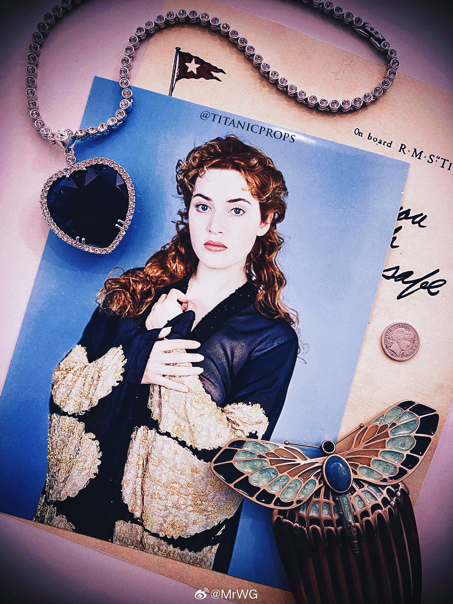 电影搭乘花絮去幕后 那颗永远记取着杰克与露丝不朽爱情的，海洋之心💙——【泰坦尼