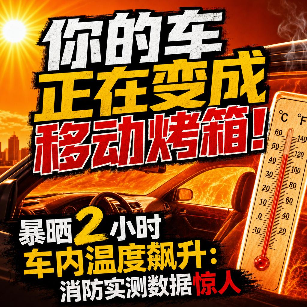 夏季暴晒车成“烤箱” 车内高危物品切勿留
夏天最危险的“第二空间”，可能就是你停
