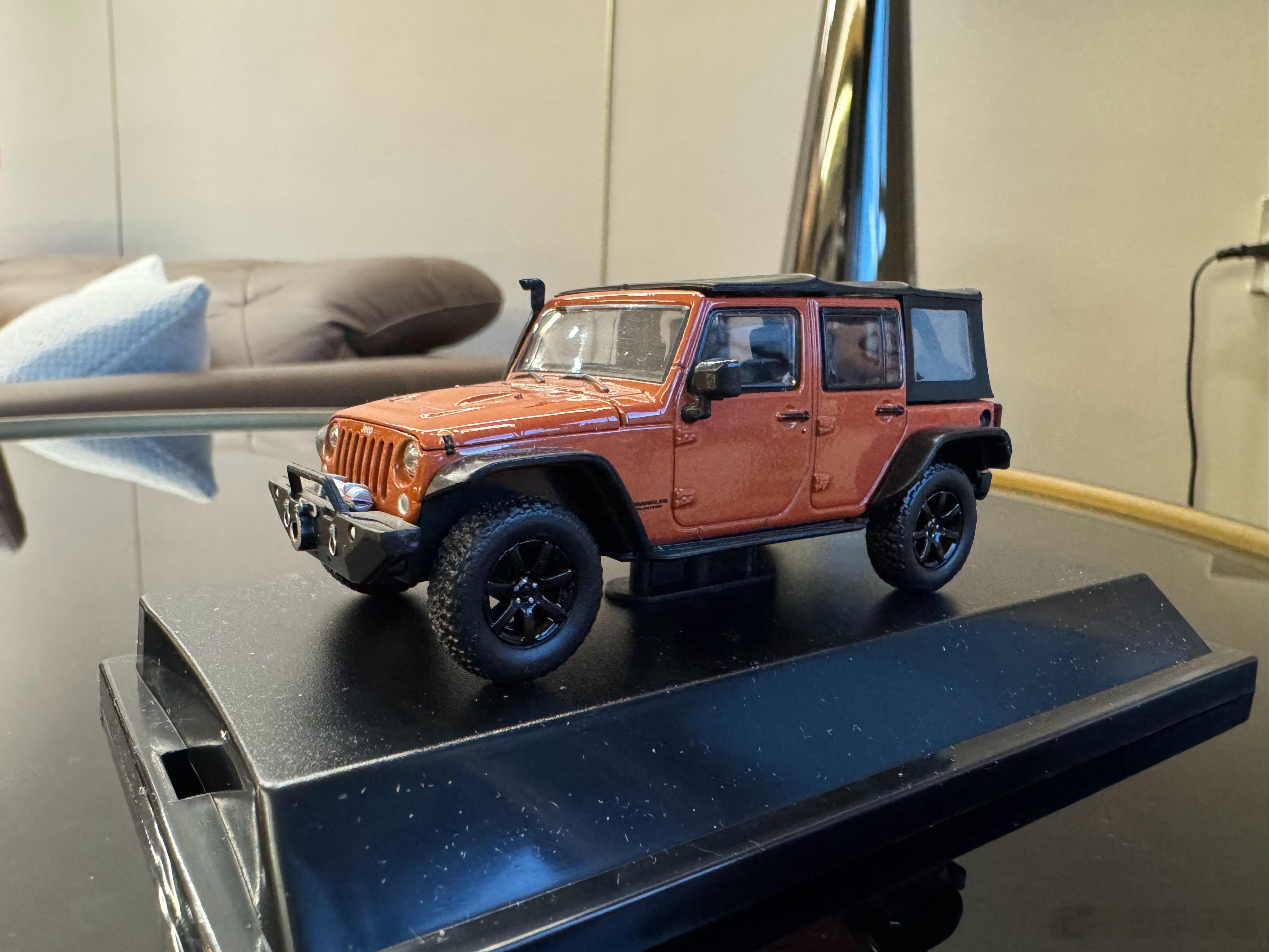 今日抽奖汽车模型（3/8）美国模型品牌GREENLIGHT绿光1:43 jeep